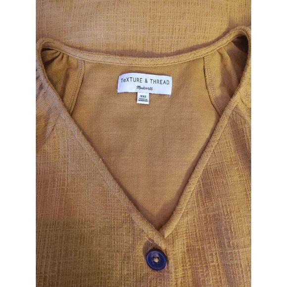 EUC Size XXS Texture & Thread Puff-Sleeve Dress From Madewell - Picture 4 of 4